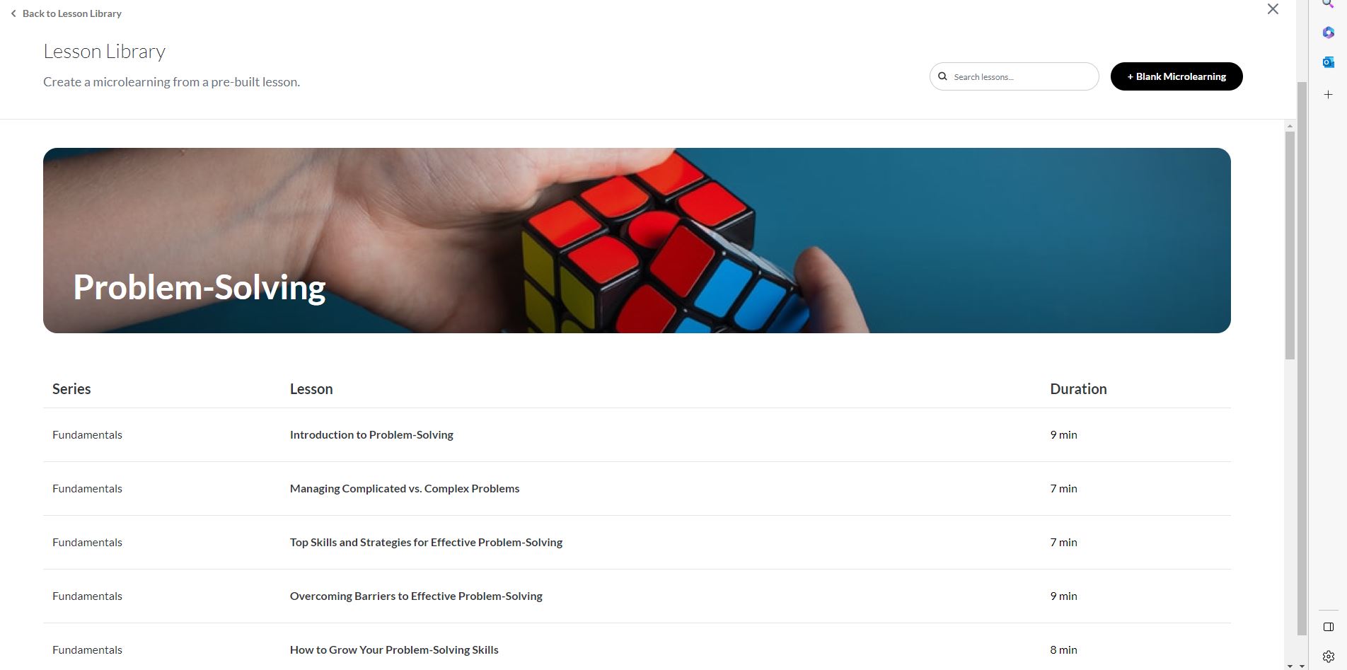 Creating index for series of microlearning course | E-Learning Heroes
