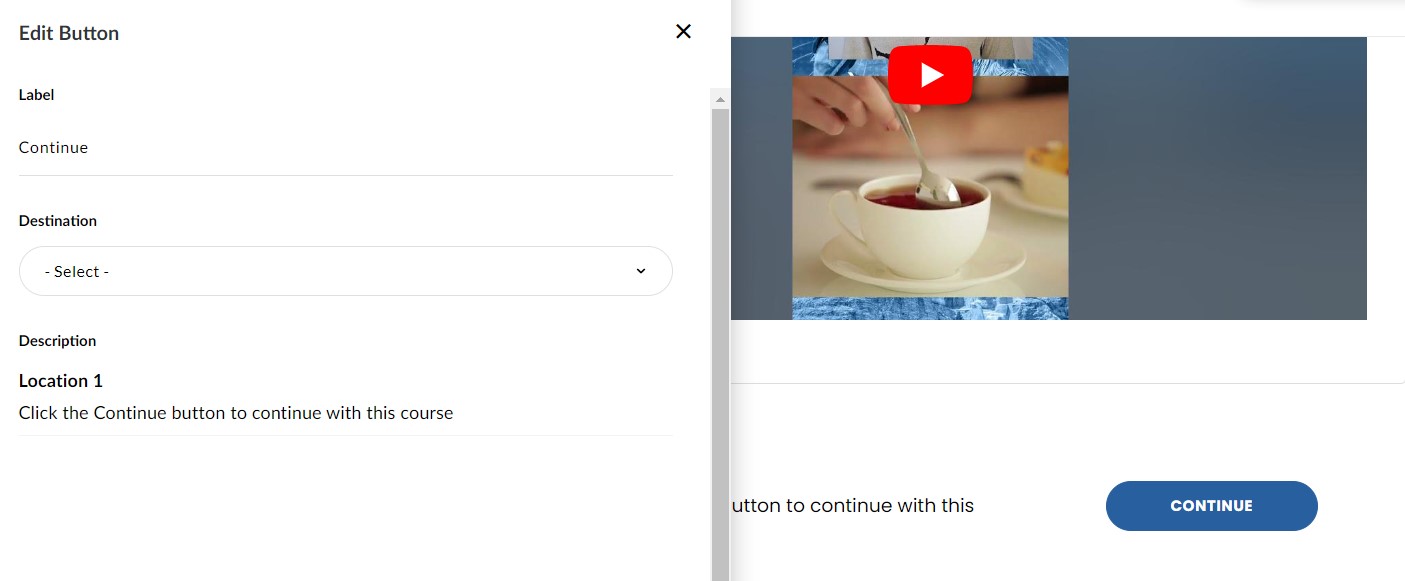 Answer One Question To Continuecontinue Button Continue Button block disappears once learner has gone through course ...