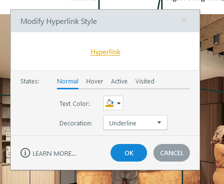 Hyperlinks not holding formats if hover and then move mouse away | E ...