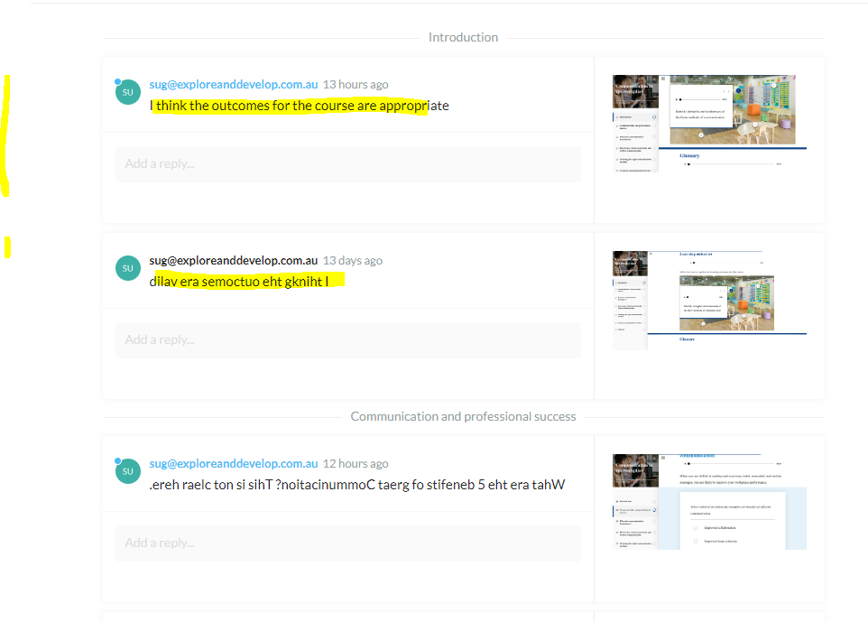 Review Comments Reading Backwards | E-Learning Heroes