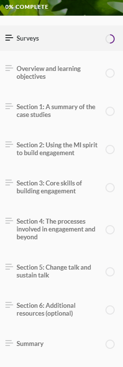 RISE - Exit button to record completion when the learner has completed ...