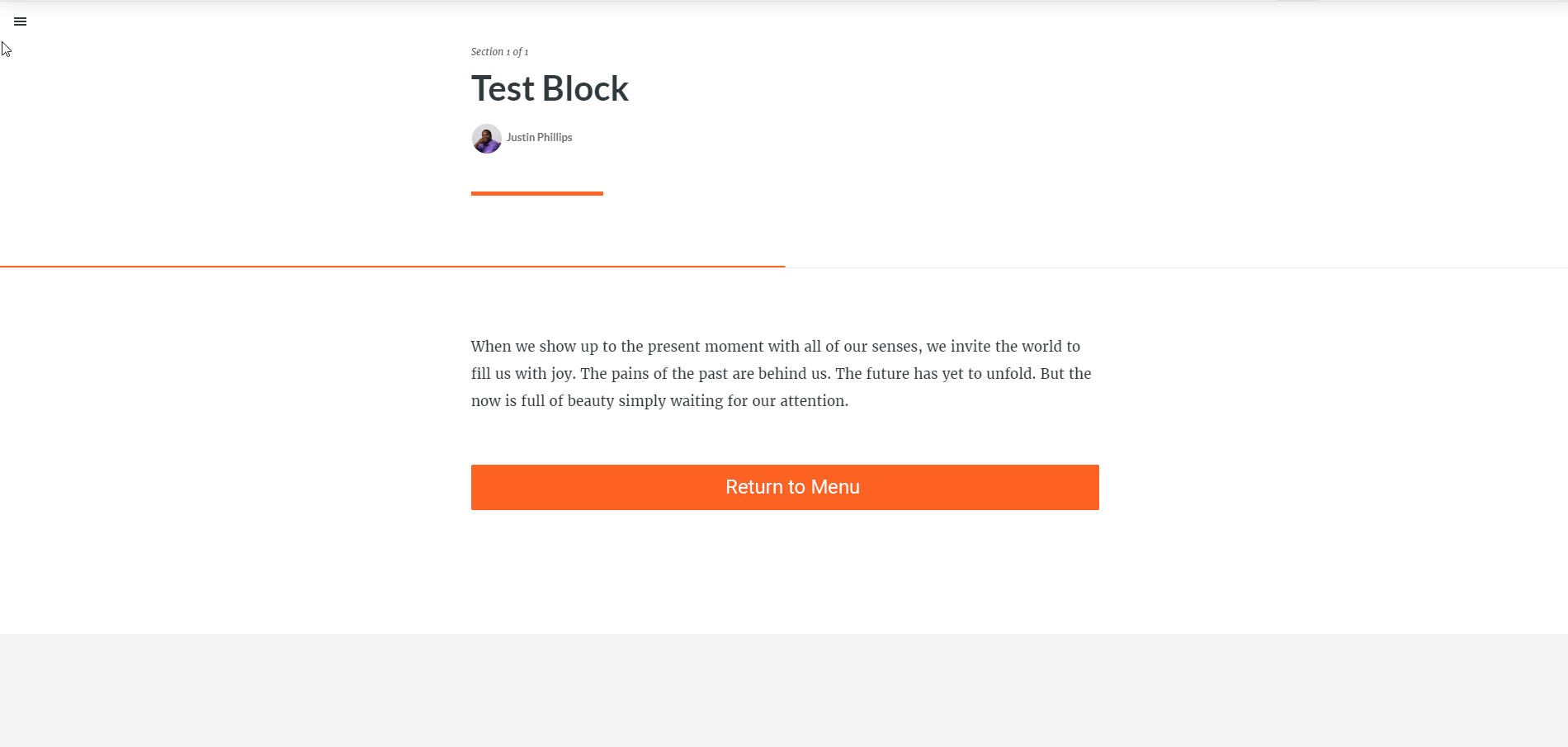 Feature request: "Main menu" button | E-Learning Heroes