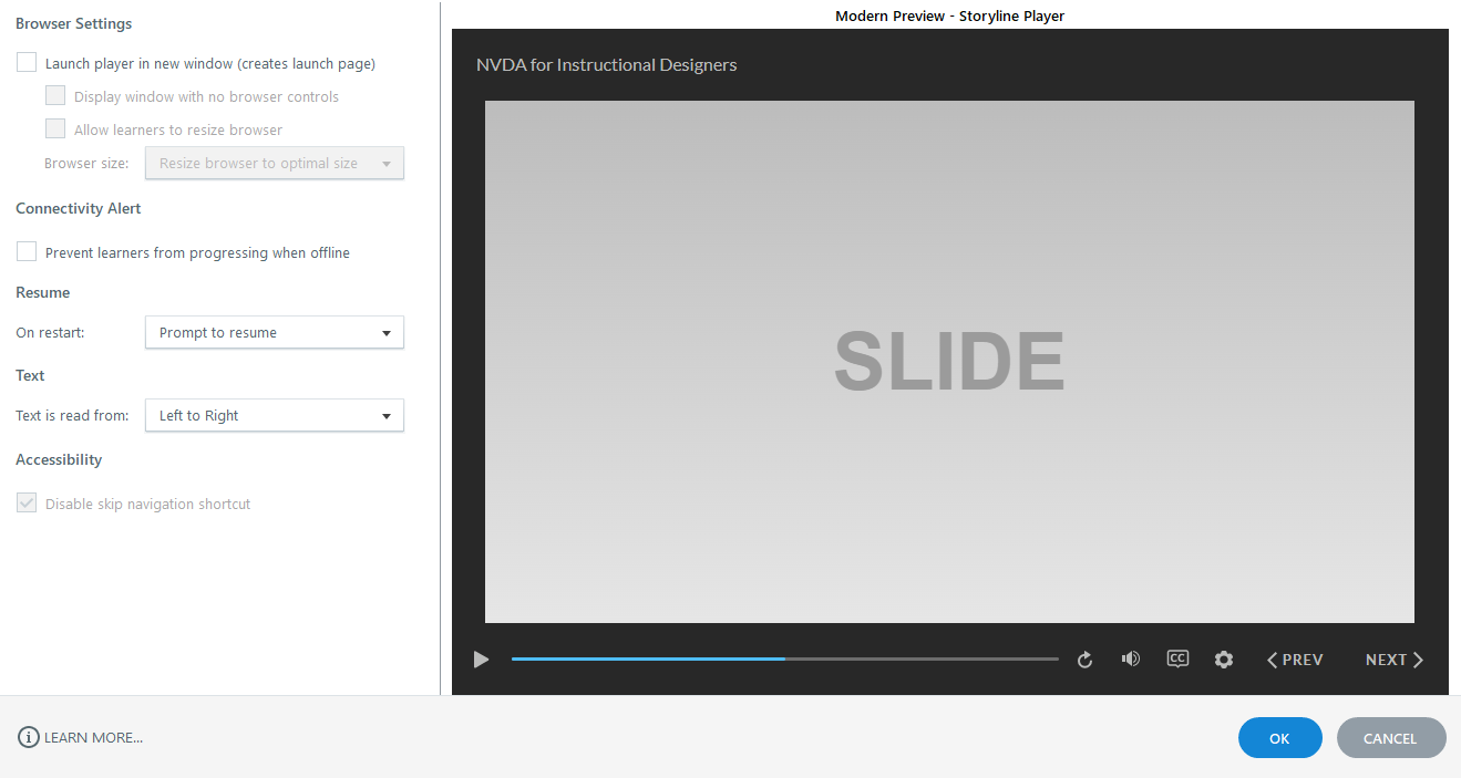 Disable skip navigation | E-Learning Heroes