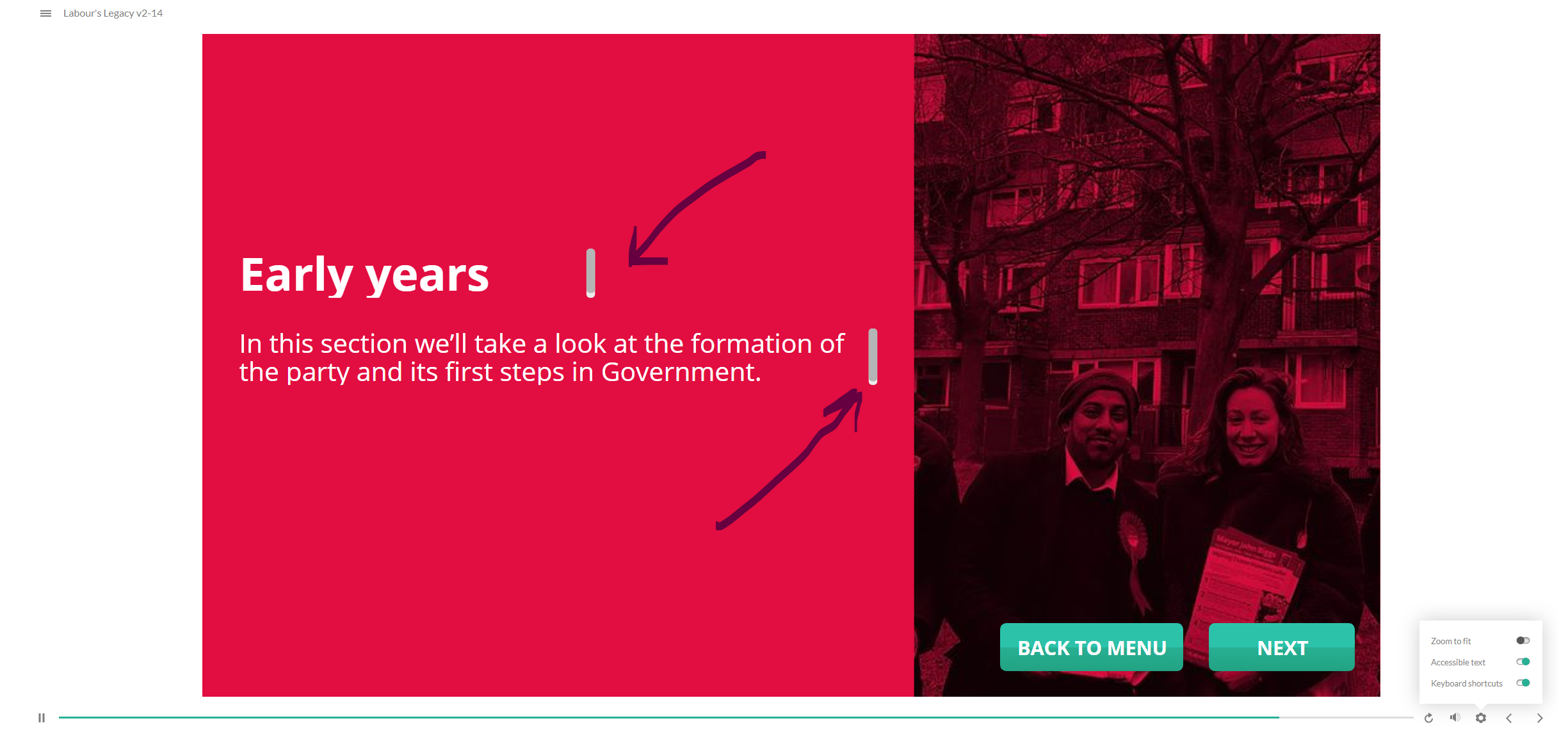 Scroll bars appearing with Accessible Text when text boxes are set to ...