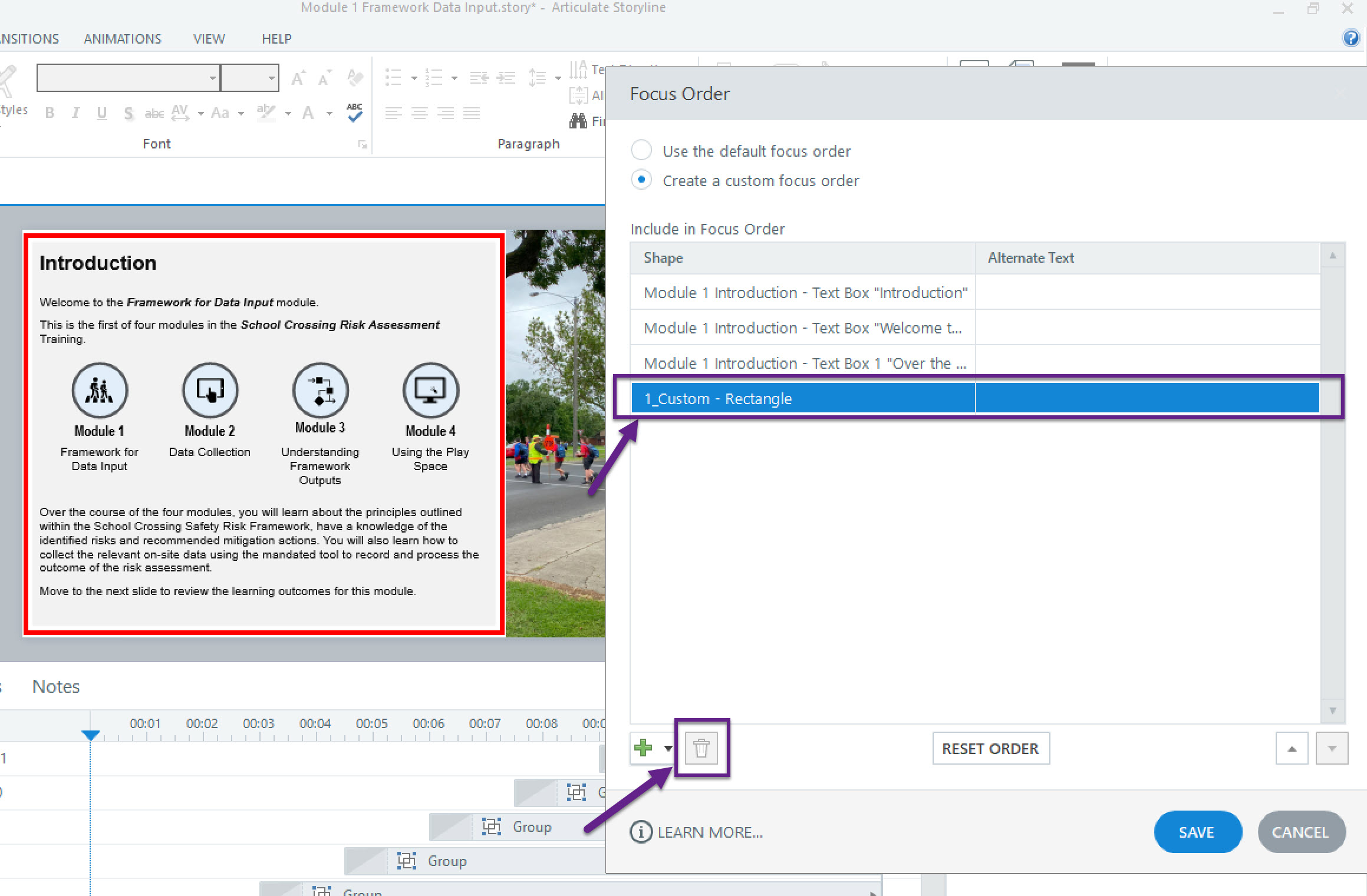 Storyline Focus Order Example Removing Master Slide objects from Focus Order | E-Learning Heroes