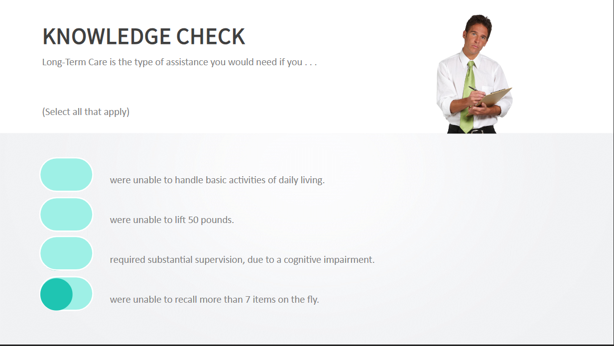 Knownledge Check Knowledge check multiple answer issue | E-Learning Heroes
