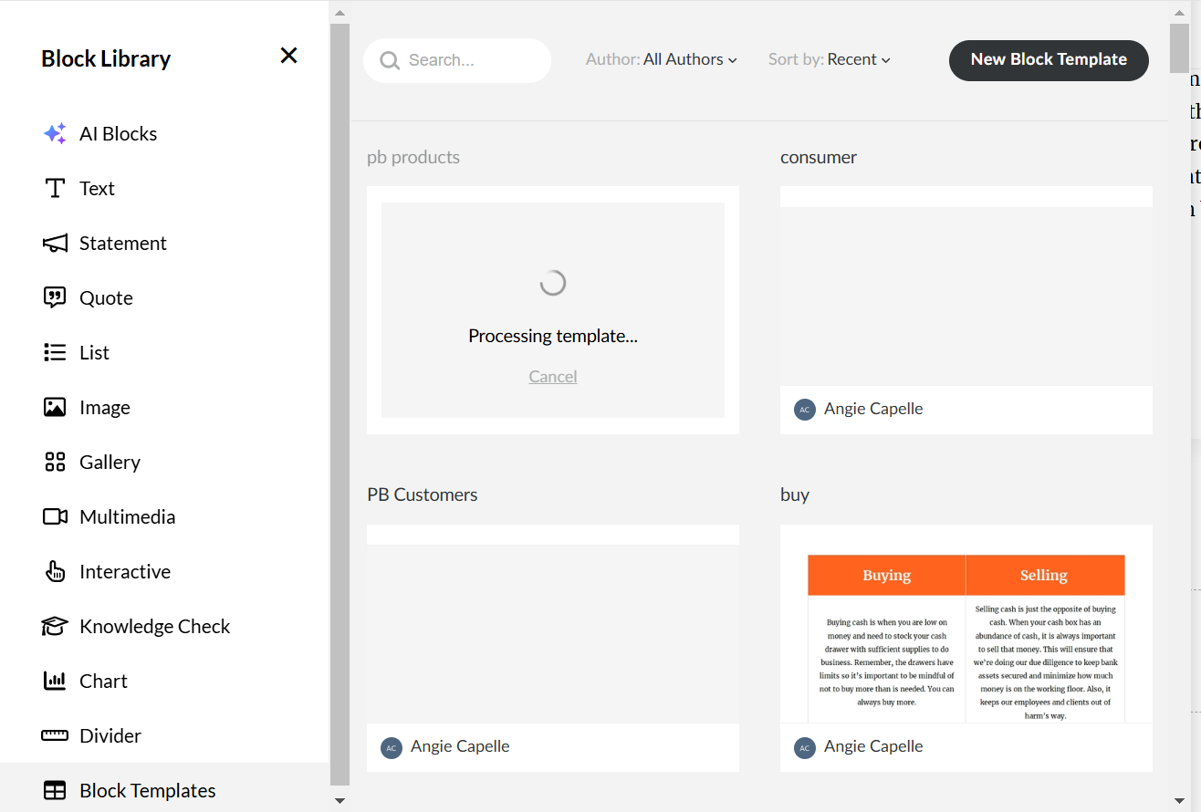 Sample Rise Custom Blocks Rise Block Templates Not Loading | E-Learning Heroes