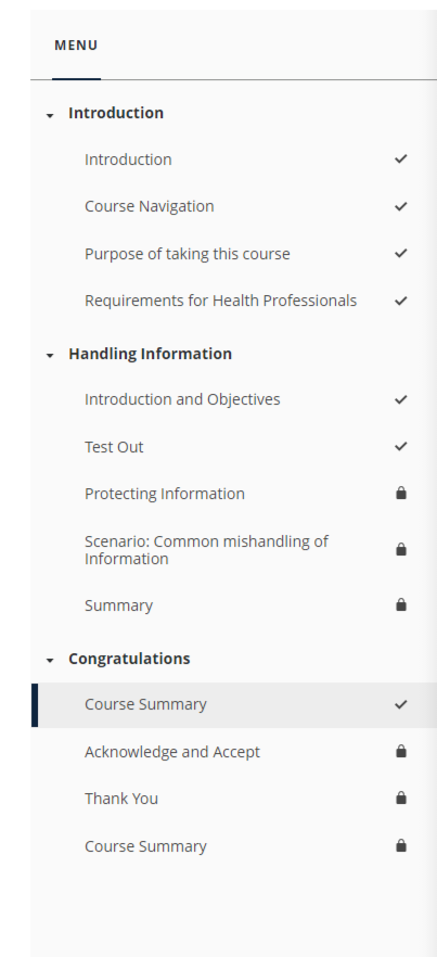 Locked Menu - Controlling locked Mods when testing out | E-Learning Heroes