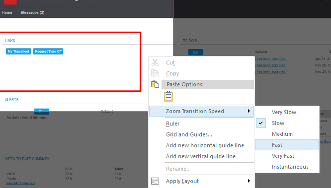 Unable to change zoom speed | E-Learning Heroes