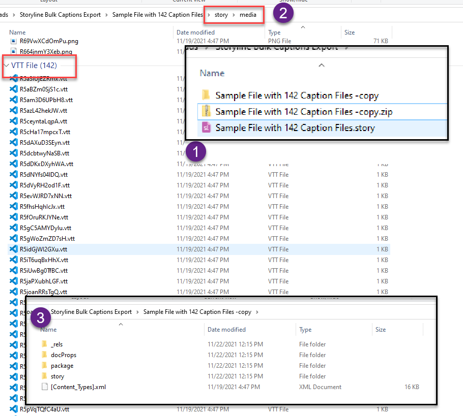 Bulk export of .vtt closed captions Storyline 360 | E-Learning Heroes