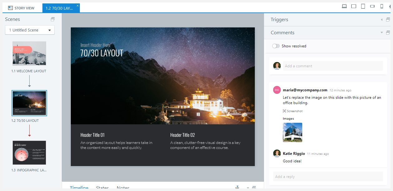 New in Storyline 360: Integrated Review 360 Comments | E-Learning Heroes