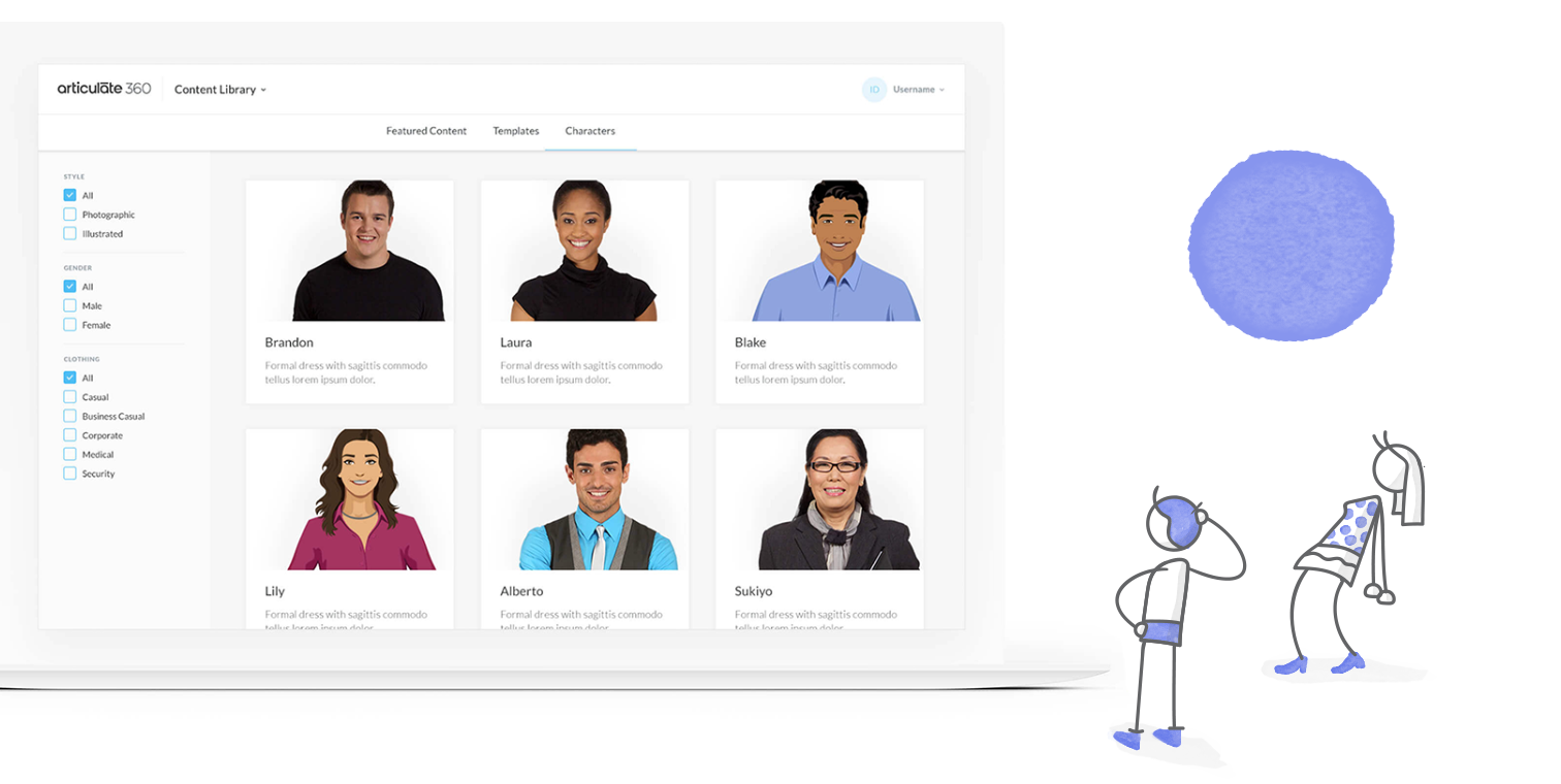 Bring Courses to Life with Characters from Content Library 360 ...