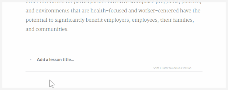 Rise 360: Outline a Course with Section Headers and Lesson Titles ...