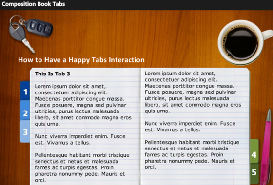 Composition Book Tabs | E-Learning Heroes