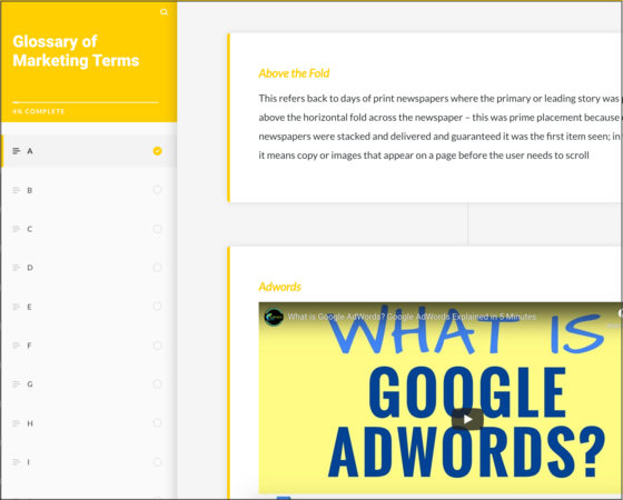 Rise 360: Glossary of Marketing Terms | E-Learning Heroes