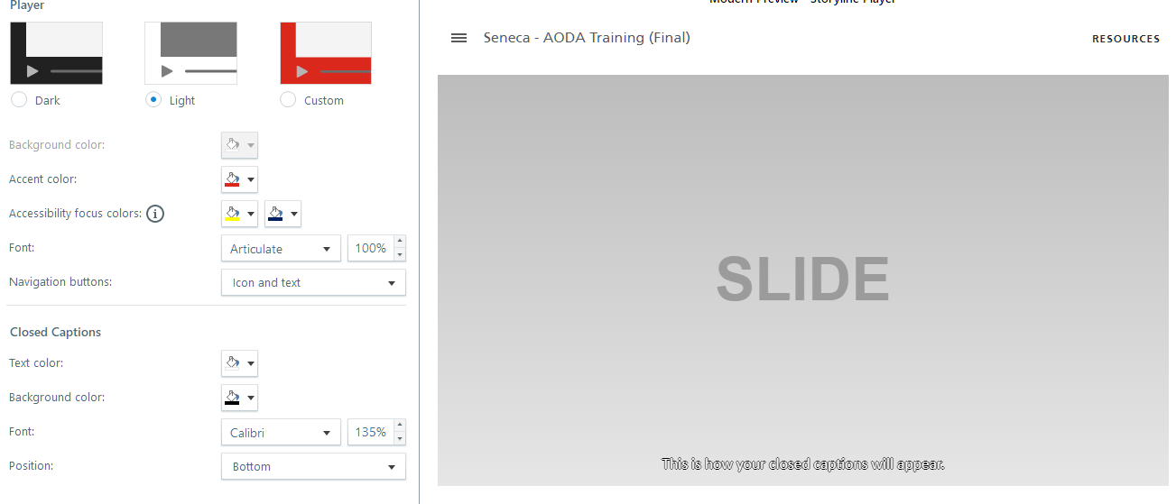 Closed Caption Background | Articulate - Community