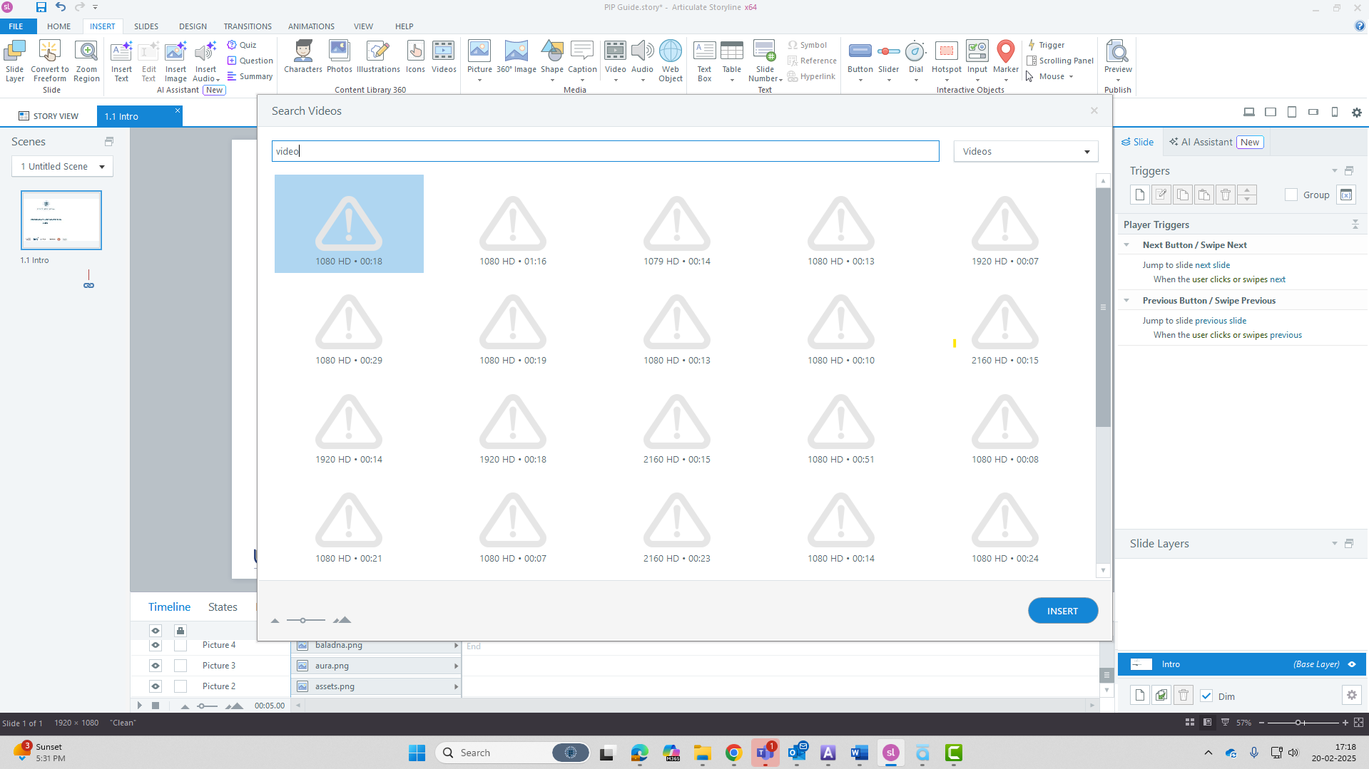 Storyline Desktop App not loading Content from Library | Articulate ...