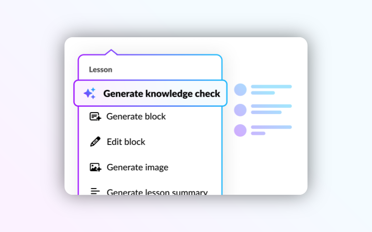Create Knowledge Checks with AI Assistant in Rise 360 | E-Learning Heroes