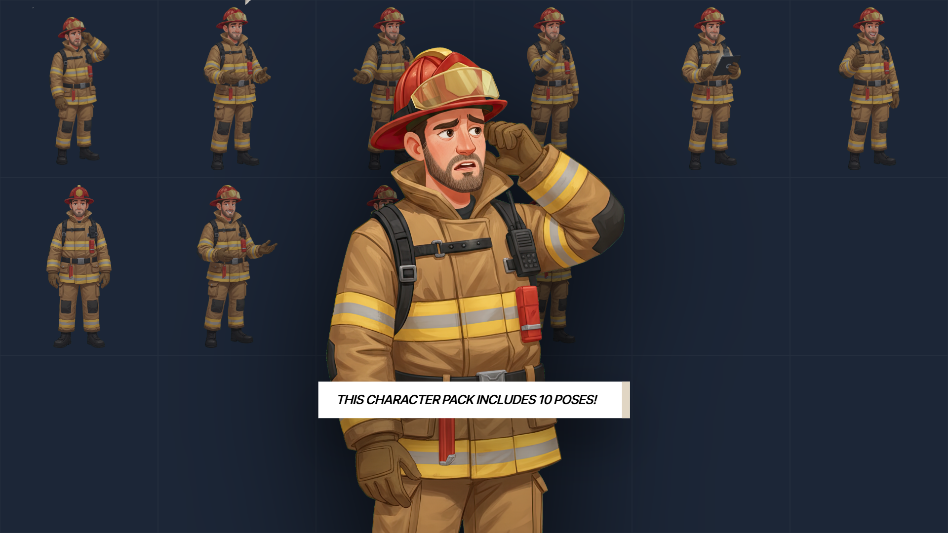 Free Character: Fireman Fred | E-Learning Heroes
